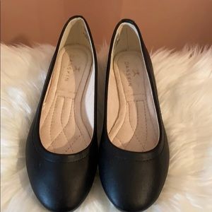 DAN SKIN BALLERINA SLIPPERS SIZE 8 BLACK